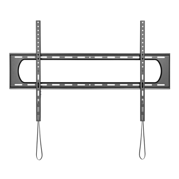 Brateck LP73-69F Affordable Heavy-Duty TV Wall Mount For 60''~120'' Fit Curved TV up to 120KG, VESA 50x50 up to 900x600 Fine Texture Black - Image 1