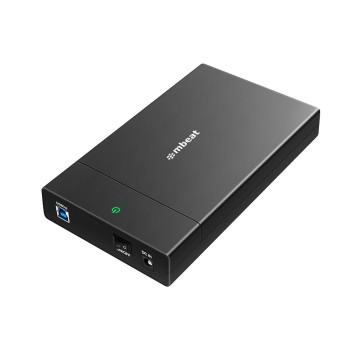 MBEAT MB-HDD-35C1K C1 Tool-Free USB 3.0 3.5' & 2.5' SATA HDD Enclosure - Black Data Speed: Maximum up to 5Gbp Product Weight: 121g DC Power: +12V/2A Power Supply - Image 1