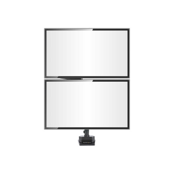 StarTech ARMDUALPIVOT DUAL MONITOR ARM <32", FULL MOTION, VESA, STACKABLE, BLACK, 5YR - Image 1