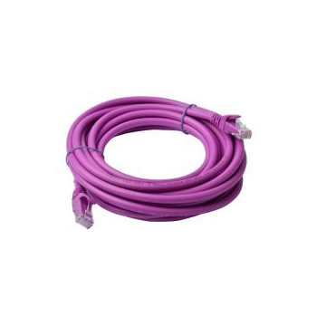 8ware PL6A-5PUR CAT6A Cable 5m - Purple Color RJ45 Ethernet Network LAN UTP Patch Cord Snagless - Image 1