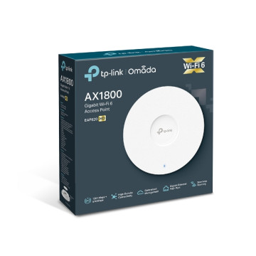 TP-LINK EAP620 HD OMADA AX1800 WI-FI 6 DUAL-BAND CEILING ACCESS POINT, HIGH-DEN, POE+, 5YR - Image 1