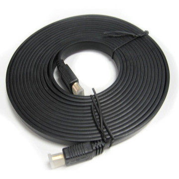 8ware RC-HDMIF-5 Flat HDMI Cable 5m - V1.4 19pin M-M Male to Male Gold Plated 3D 1080p Full HD High Speed with Ethernet replaces CB8W-RC-HDMIF-2 - Image 1