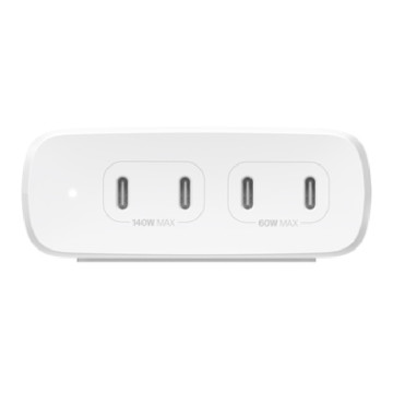 Belkin WCH015AUWH BOOSTCHARGE PRO 200W 4-PORT USB-C GAN DESKTOP CHARGER - Image 1