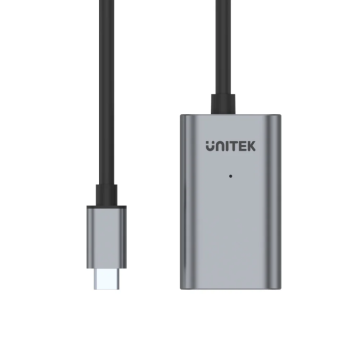 UNITEK U305A 5M USB-C Extension Cable Grey - Image 1