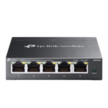 TP-LINK ES205G OMADA 5-PORT EASY MANAGED GIGABIT DESKTOP SWITCH, GbE(5), 5YR - Image 1