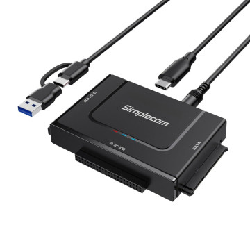 Simplecom SA492C SuperSpeed USB to 2.5', 3.5' & 5.25' SATA/IDE Adapter with Power Supply - Image 1