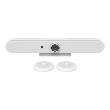 Logitech 960-001355 RALLY BAR MINI ALL IN ONE 4K ULTRA HD VIDEO BAR,BUILTIN SPKR &MIC,WHITE-2YR WTY - Image 1