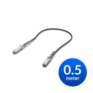 Ubiquiti UACC-DAC-SFP28-0.5M UniFi 25G DIRECT ATTACH CABLE (DAC), SFP28 TO SFP28, 25Gbps, (0.5M), 1YR - Image 1