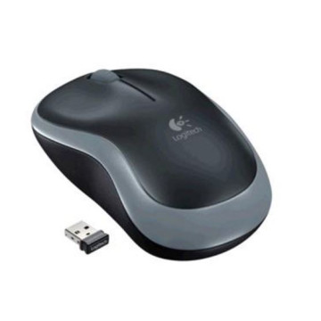 Logitech 910-002255 M185 Wireless Mouse Nano Receiver Grey 1-year battery life Advanced 2.4 GHz wireless connectivity - Image 1
