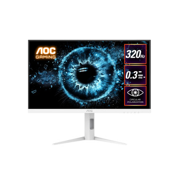 AOC Q27G4SL/WS 27' Fast IPS : 2560×1440 @ 320Hz, 1ms GtG, 350 nits, HDR 450 nits, sRGB 125%, DP 1.4, HDMI 2.1, ergonomic stand, VESA 100mm - Image 1