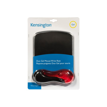 Kensington 62402 DUO GEL MOUSE PAD WITH WRIST REST - RED/BLACK - Image 1