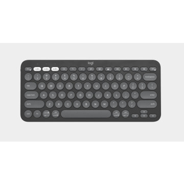 Logitech 920-011753 PEBBLE KEYS 2 K380S Slim, minimalist Bluetooth Wireless Keyboard with customizable keys (Graphite) - Image 1