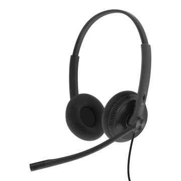 Yealink UH34-L-D-MS UH34 Lite Dual Teams USB Headset, Lightweight, All Day Wearing Comfort, Ear Wideband Noise Cancelling Microphone, Foamy Ear Cushions, USB-A - Image 1