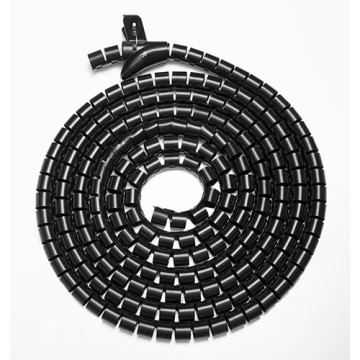 Brateck HC-30-B 30mm/1.2' Diameter Coiled Tube Cable Sleeve Material Polyethylene(PE) Dimensions 1000x30mm -Black - Image 1