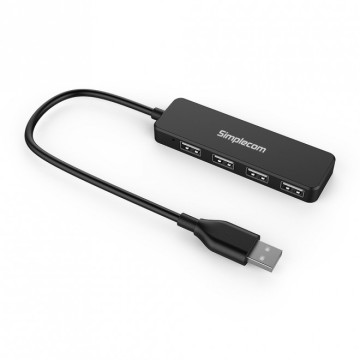 Simplecom CH241 Hi-Speed 4 Port Ultra Compact USB 2.0 Hub - Image 1