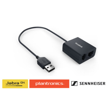 Yealink EHS40 Wireless Headset Adapter Suits Plantronics/Jabra/Sennheiser Headsets, Suits T43U, T46U, T48U - Image 1