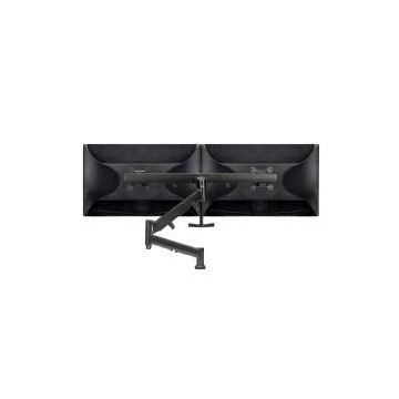 Atdec AWMS-RHXB-C-B Dual Monitor Tandem Dynamic Mount - C-Clamp - Black - Image 1