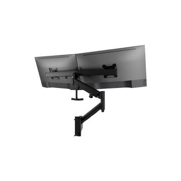 Atdec AWMS-RHXW-B Dual Monitor Tandem Dynamic Wall Mount - Black - Image 1