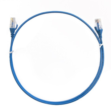 8ware CAT6THINBL-10M CAT6 Ultra Thin Slim Cable 10m - Blue Color Premium RJ45 Ethernet Network LAN UTP Patch Cord 26AWG for Data - Image 1