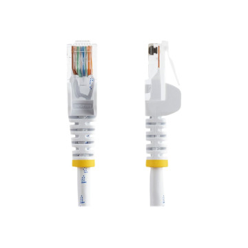 StarTech 45PAT5MWH CAT5E ETHERNET PATCH CABLE WITH SNAGLESS RJ45 CONNECTORS - 5 M, WHITE - Image 1