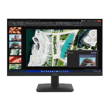 Lenovo 64BEKAR1AU ThinkVision S27-4E 27' FHD IPS Monitor 1920x1080 16:9 4ms 100Hz 300 cd/m² Anti-glare Tilt VGA HDMI VESA 3yr WTY Black - Image 1