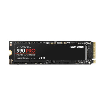 Samsung MZ-V9P2T0BW 990 Pro 2TB Gen4 NVMe SSD 7450MB/s 6900MB/s R/W 1550K/1200K IOPS 1200TBW 1.5M Hrs MTBF for PS5 5yrs Wty - Image 1