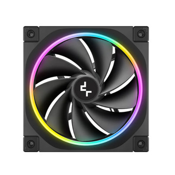 DEEPCOOL R-FL12R-BKAPN1-G FL12R 120mm Unique Addressable RGB High Performance Fans, Low Noise, 4-pin PWM, Fluid Dynamic Bearing - Image 1