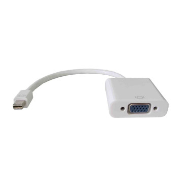 Astrotek AT-MINIDPVGA-MF Mini DisplayPort DP to VGA Adapter Converter Cable 20cm - Male to Female Gold Plated RoHS - Image 1