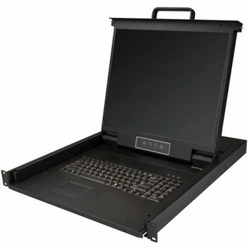 StarTech RKCONS1901 LCD Rack Console - 48.3 cm (19") LCD - SXGA - 1280 x 1024 - 1 x VGA - Keyboard - TouchPad - 1U High - PC - Image 1