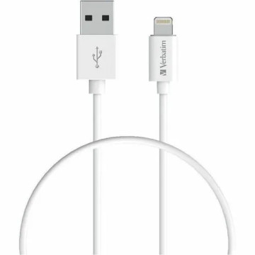 Verbatim 31865 USB-A TO LIGHTNING CABLE 1.5M - WHITE - Image 1