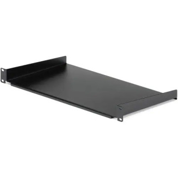 StarTech CABSHELF1U10 1U Server Rack Cabinet Shelf - Fixed 10" Deep Cantilever Rackmount Tray for 19" Data/AV/Network Enclosure w/cage nuts, screws - Steel - 20.05 kg Static/Stationary Weight Capacity - Image 1