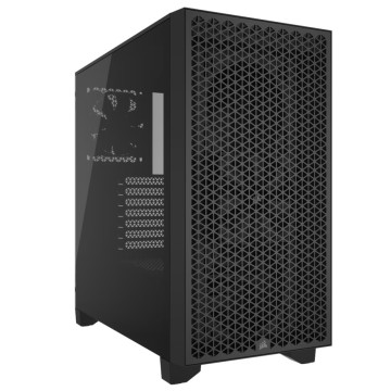 Corsair CC-9011251-WW 3000D AIRFLOW Mid-Tower PC Case - Black, Steel, Tempered Glass, ATX, 7 Slots, 360mm GPU, 170mm CPU, 2yr wty - Image 1