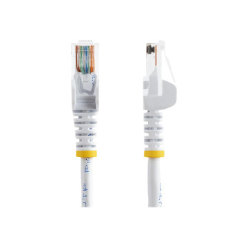 StarTech 45PAT3MWH CAT5E PATCH CABLE WITH SNAGLESS RJ45 CONNECTORS - 3M, WHITE - Image 1