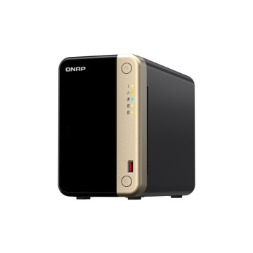 QNAP TS-264-8G 2-BAY NAS 3.5"(0/2), CEL QC-2.9GHz, 8GB, 2.5GbE(2), M.2(2), PCIe, TWR, 3YR WTY - Image 1