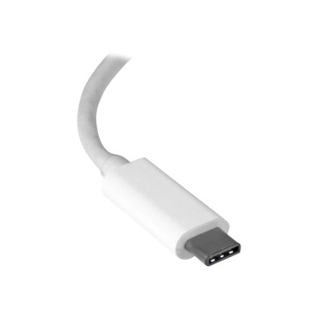 StarTech US1GC30W USB-C 3.0 TO GbE ADAPTER, TB3 COMPATIBLE, WHITE, 2YR - Image 1
