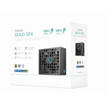 DEEPCOOL R-PS850G-FE0B-JGAU PS850G 850W Gamer Storm SFX ,Full Japanese Electrolytic Capacitors, Cybenetics Platinum /PPLP Gold, Fluid Dynamic Bearing - Image 1