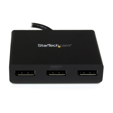 StarTech MSTDP123DP DP TO DP MULTI MONITOR SPLITTER - 3 PORT MST HUB 3YR - Image 1