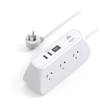 Chosen Brother POWCB622D 6-outlet Powerboard with 2 USB-C 2 USB-A, 350J Surge Protection, 1.5M Extension - Image 1
