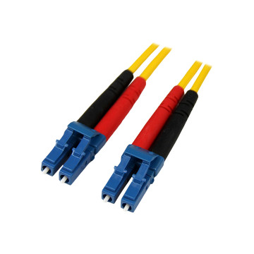 StarTech SMFIBLCLC1 1M FIBER OPTIC CABLE - SINGLE-MODE DUPLEX 9/125 LSZH - LC/LC LTW - Image 1