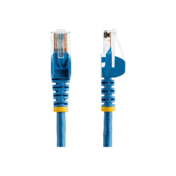 StarTech 45PAT50CMBL 50CM BLUE CAT5E/ CAT 5 SNAGLESS ETHERNET PATCH CABLE 0.5 M - Image 1