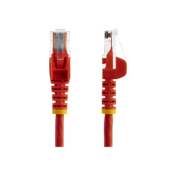 StarTech 45PAT5MRD CAT5E ETHERNET PATCH CABLE WITH SNAGLESS RJ45 CONNECTORS - 5 M, RED - Image 1