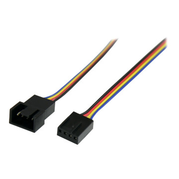 StarTech FAN4EXT12 12IN 4 PIN FAN POWER EXTENSION CABLE - M/F - Image 1