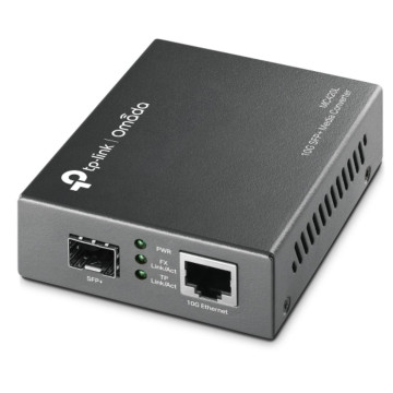 TP-LINK MC420L Omada 10G Multi-Gigabit SFP Media Converter, 1× 1G/2.5G/5G/10Gbps Auto-Negotiation RJ45 ports supporting Auto-MDI/MDIX - Image 1