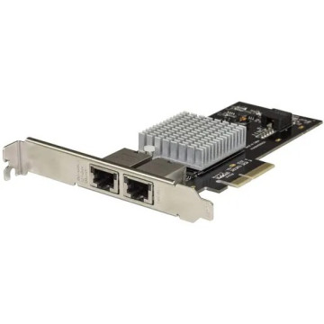StarTech ST10GPEXNDPI 10Gigabit Ethernet Card - 10GBase-T - Plug-in Card - PCIe Network Adapter Card Dual NIC ports Network Interface Card 2x 10 GbE RJ45 Ports - Intel X550AT Chip - 10GBASE-T / NBASE-T, Muli-Gigabit 1/2.5/5/10 Gbps, PCIe 3.0 x4, - Image 1