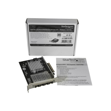 StarTech PEX10GSFP4I QUAD PORT 10G SFP+ NETWORK CARD - INTEL XL710 OPEN SFP+ CONVERGED ADAPTER - P - Image 1