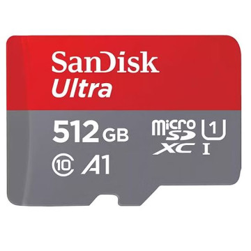 Sandisk SDSQUAC-512G-GN6MN 512GB Ultra MicroSDXC UHS-I Memory Card - 150MB/s -Capacity: 512GB - Compatibility: Compatible with microSDHC and microSDXC (SDSQUAC-512G-GN6) - Image 1