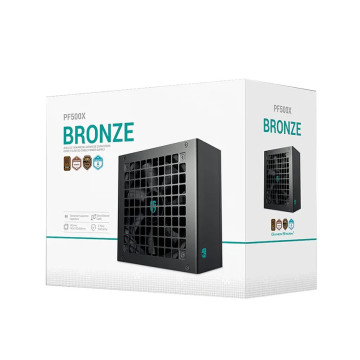 DEEPCOOL R-PF500X-HD0B-JGAU PF500X 500W Gamer Storm 80+ Bronze/ Cybenetics ATX Power Supply 120mm Fan, Japanese & Taiwanese Capacitors, DC to DC, ATX12V V2.52 - Image 1