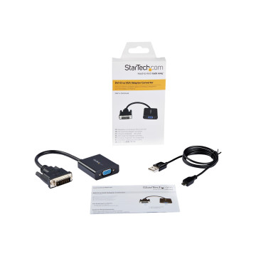 StarTech DVI2VGAE DVI-D TO VGA ADAPTER, 3YR - Image 1