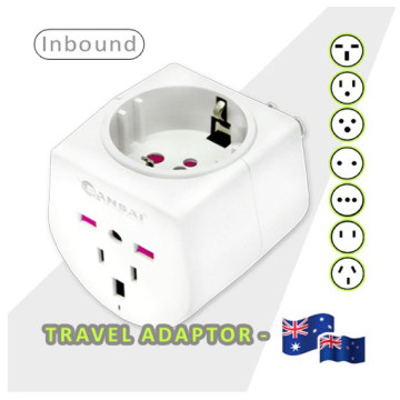 Generic STV-017 Sansai Universal Travel Adaptor 10A 240V 2400W 50Hz compatible for UK/USA/China/Japan/Italy and more other countries travel in Australia & New Zealand - Image 1