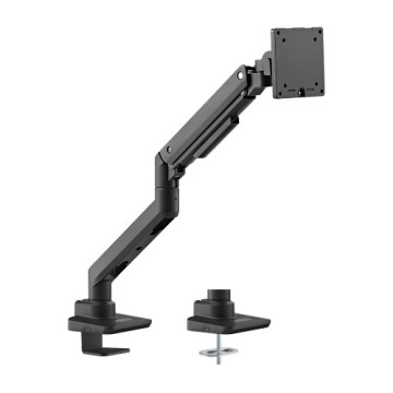 Brateck LDT69-C012 Fabulous Desk-Mounted Heavy-Duty Gas Spring Monitor Arm Fit Most 17'-49' Monitor Up to 20KG VESA 75x75,100x100 (Black) - Image 1